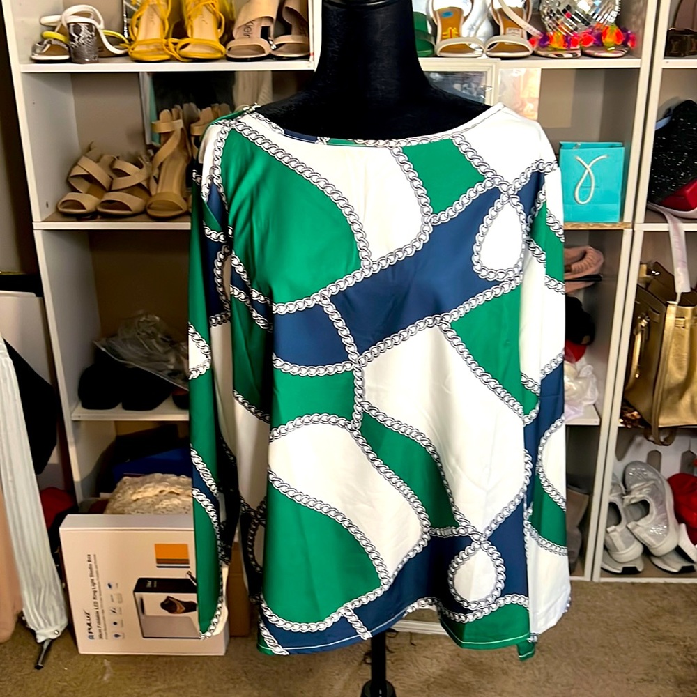 100% polyester blouse